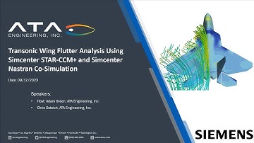 Transonic Wing Flutter Analysis Using Simcenter STAR-CCM+ and Simcenter Nastran Co-Simulation