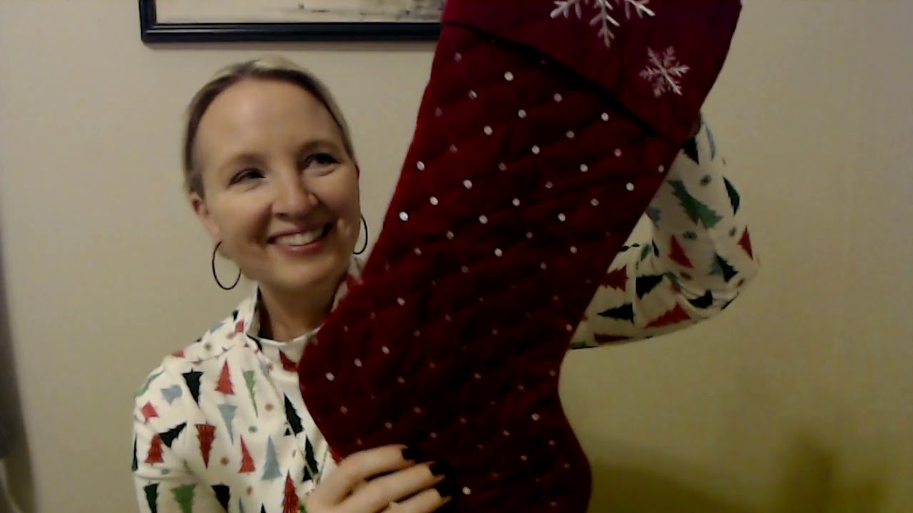 ASMR | Stocking Stuffers, Crinkles, & Filling Stockings (Whisper)