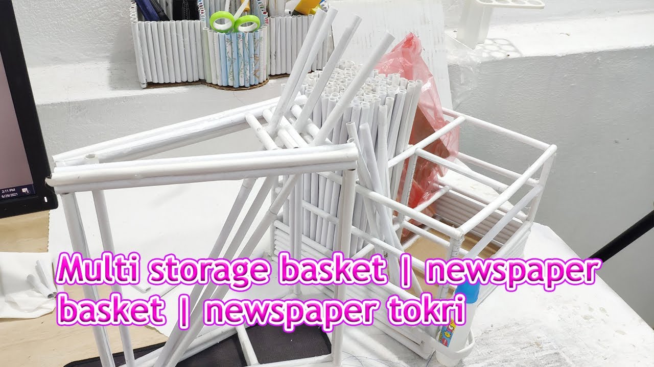 Multi storage basket | newspaper basket | newspaper tokri