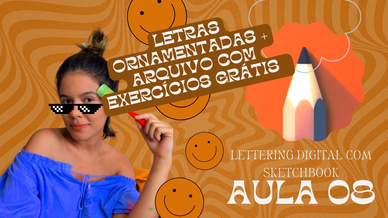 APRENDENDO NOVOS ESTILOS E ORNAMENTOS PARA O SEU LETTERING | Aula 08 ...