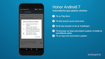 Tips & Tricks - Honor smartphone: Automatische app-updates uitschakelen (Android 7)