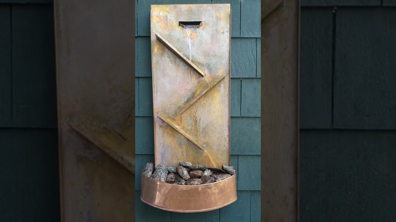 Copper water feature