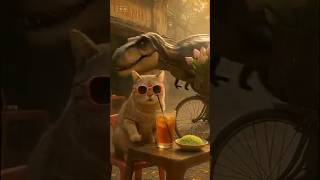 đang chill chill bánh cốm trà đá thì.... #cat #shortvideo #trending #funny
