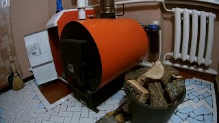 УЮТ-10 Котёл для дров на 10 кВт чистка и уход