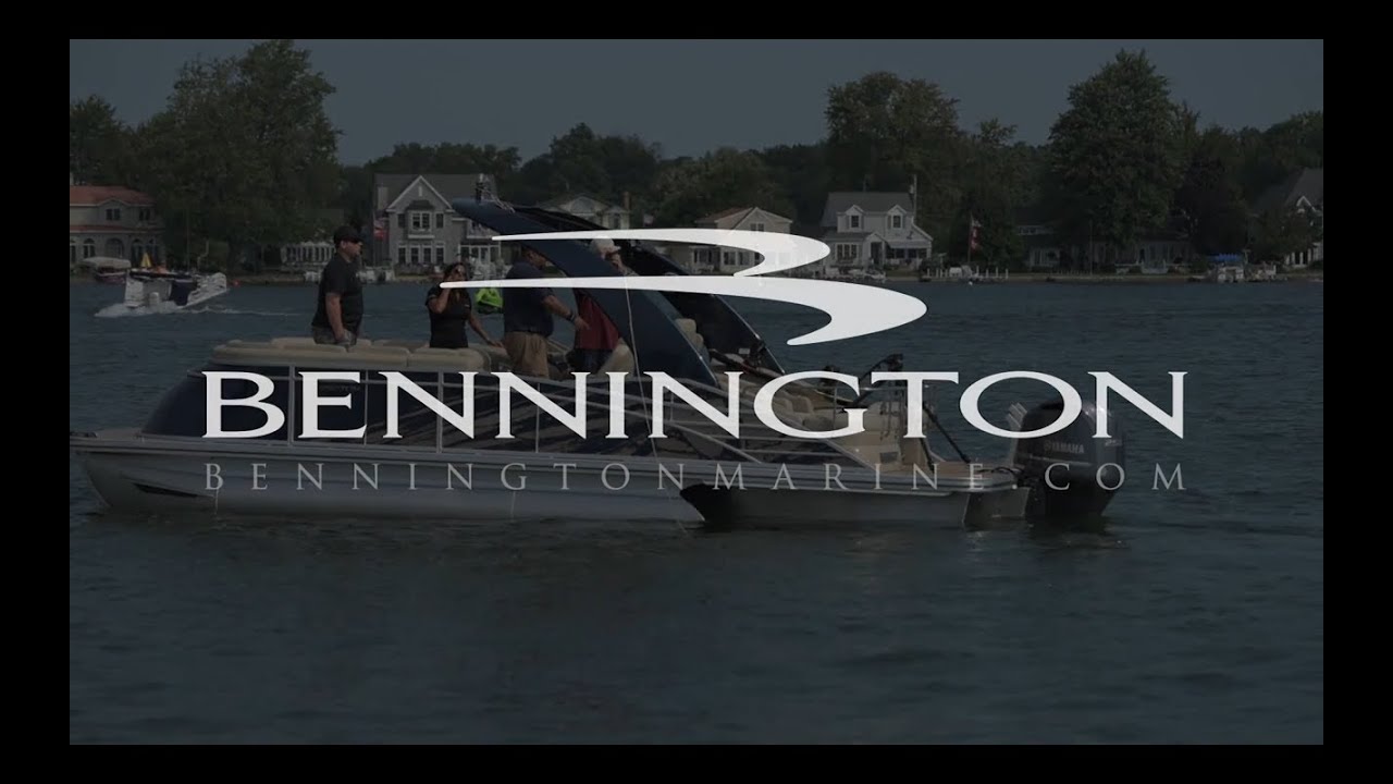 Can you wake board behind a Bennington Pontoon Boat? - YouTube