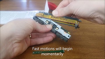 N scale Atlas SD60M Decoder Install