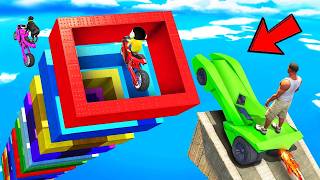 GTA 5 : Franklin Hyper Car Mega Ramp Jump Challenge