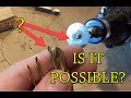 How to sharpen a tiny drill bit