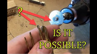 How to sharpen a tiny drill bit