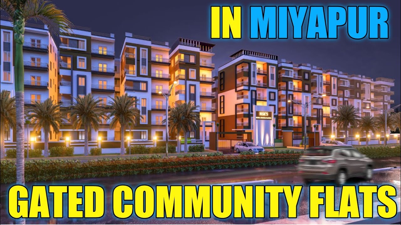 62 Lakhs 1140 SFT Gated Community 2 BHK Flats For Sale In Miyapur