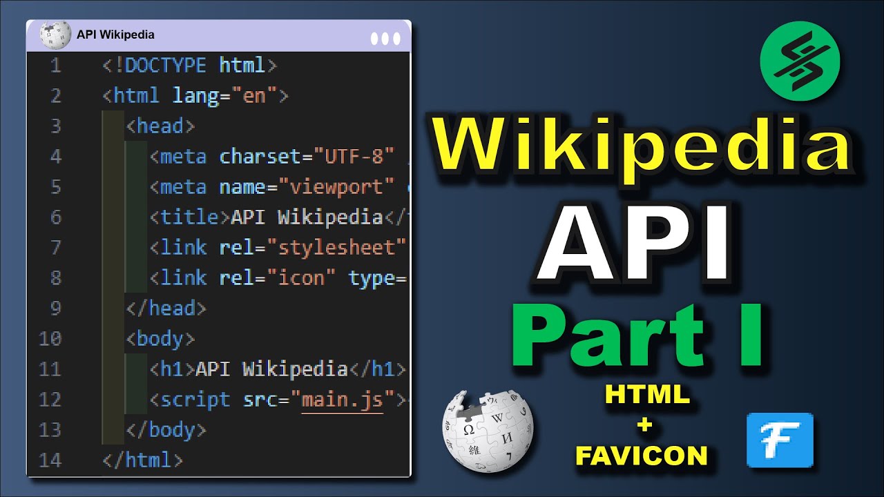 سلسلة Wikipedia API: الجزء 1 – أساسيات HTML + إضافة شعار الموقع ...