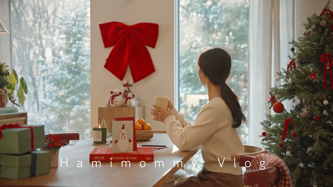 Уютный зимний домашний влог ❄️ | Первый снег, новогодний декор, свинина с яблоком и паста с яйцом