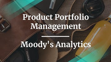 Webinar: Product Portfolio Management by Moody