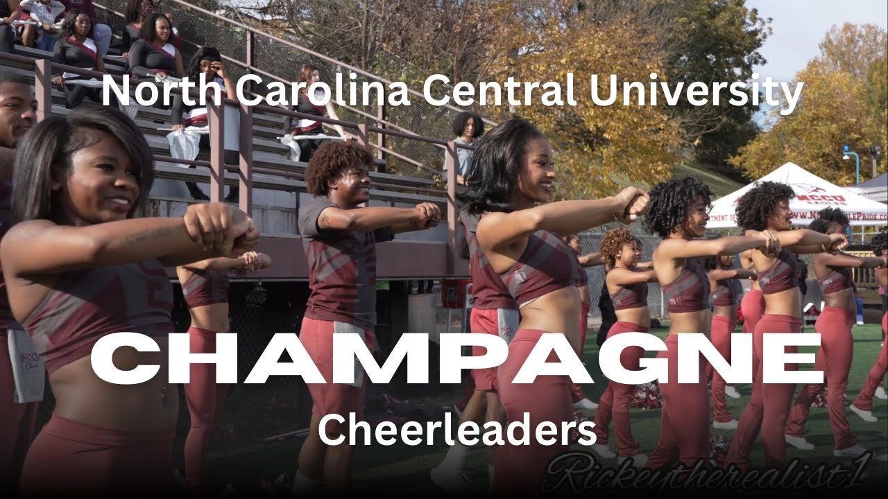 NCCU Champagne Cheerleading Squad 2025 | NCCU Vs NSU Highlights - YouTube