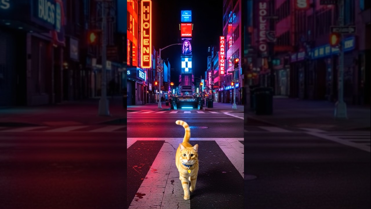 Neon Metro Drift | Orange Cat’s Night Run 🌃🚇🐾