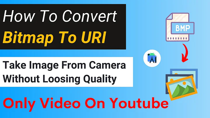 how to convert bitmap to uri in android studio | how to capture image from camera in android studio