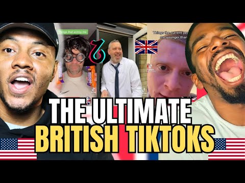 Americans React To The ULTIMATE UK/BRITISH Tiktok Compilation 🤣 🇬🇧