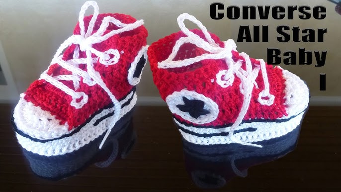 All Star Baby crochet converse-newborn II - YouTube