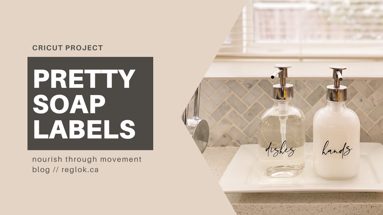 A Sink-Side Tray With DIY Soap Bottle Labels (Kitchen Organization Hack)
