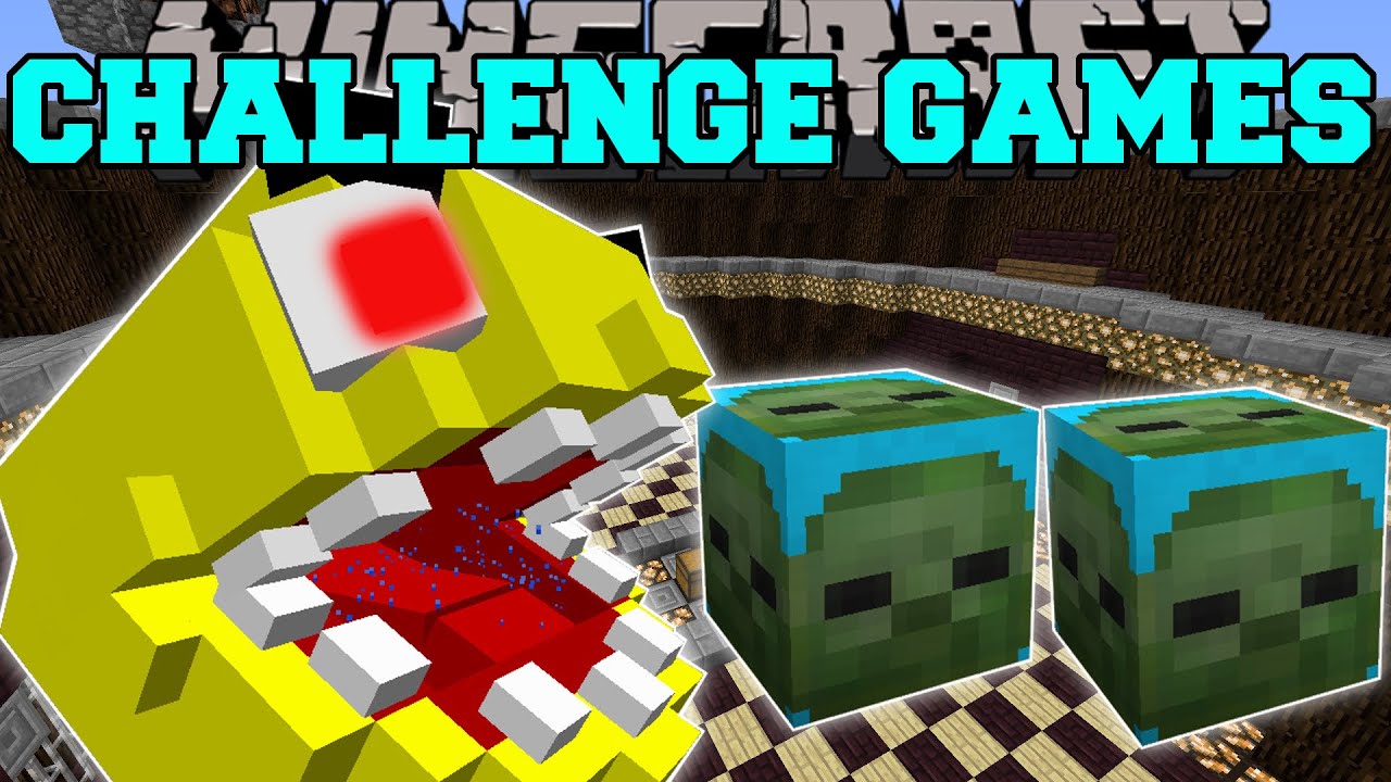 Minecraft: PACMAN CHALLENGE GAMES - Lucky Block Mod 