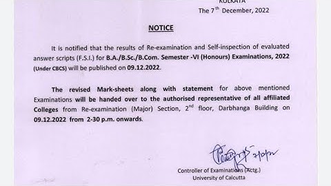 cu 6th semester review result out | 6th sem review result out | cu review