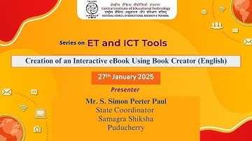 Series on ET and ICT Tools : Creation of an Interactive eBook Using Book Creator (English)
