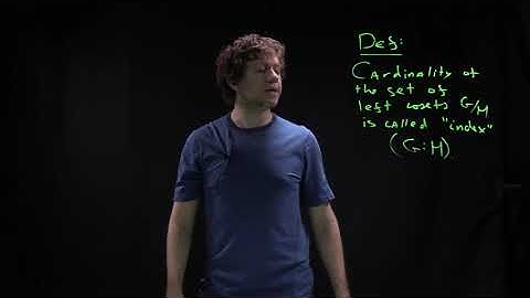 Group Theory, lecture 3.2: Index, Lagrange theorem