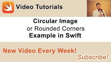 Circular image or image with Rounded Corners example in Swift