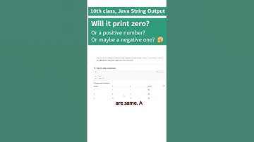 Can You Guess the Output  🤔 Java String compareTo   ICSE Class 9–10    #excellenttutorial