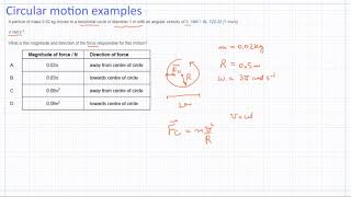 Circular Motion Example 2