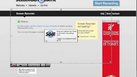 Creating a video using Screencast-o-matic
