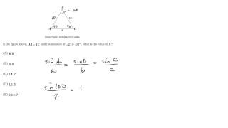 #8 - Law of Sines, SAT Math Level 2