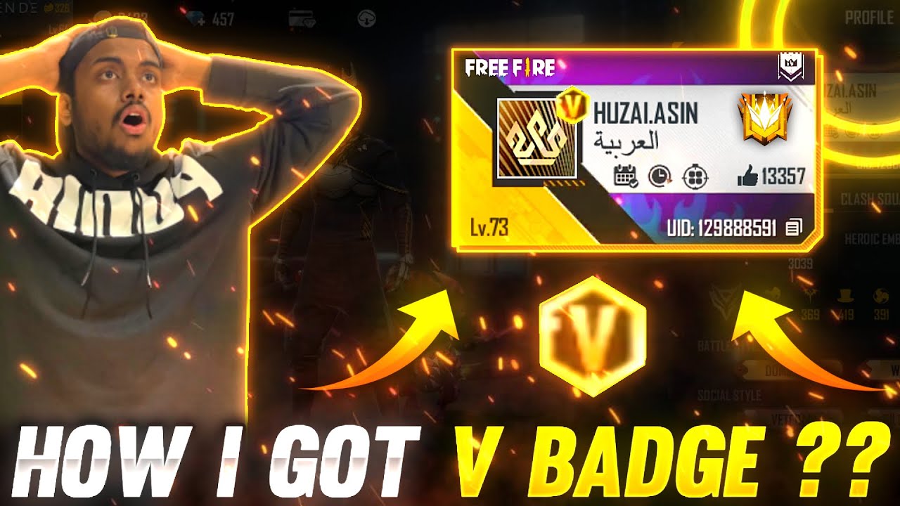 HOW I GOT V BADGE ? NAYAN.ASIN REACTION 😂 - Garena Free Fire - YouTube