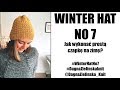 Winter Hat No 7. Czapka na drutach z żyłką