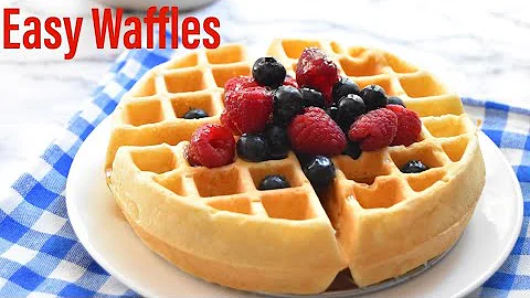 Quick and Easy Homemade Waffles Recipe - How to Make Waffles from Scratch