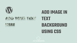 How to add text over the image with CSS? WordPress | 2022