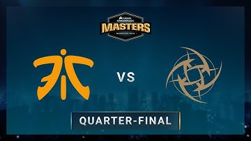 Fnatic vs Ninjas in Pyjamas - Mirage - CORSAIR DreamHack Masters Marseille 2018