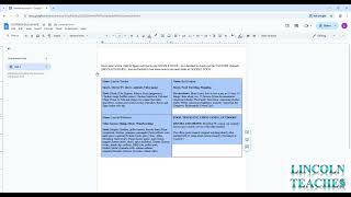 Google Docs: Margin changes & Table changes