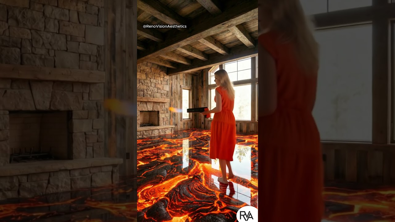 I Poured REAL LAVA on My Floor! 🔥 