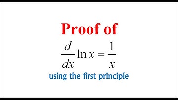 Proof of the derivative of ln x = 1/x