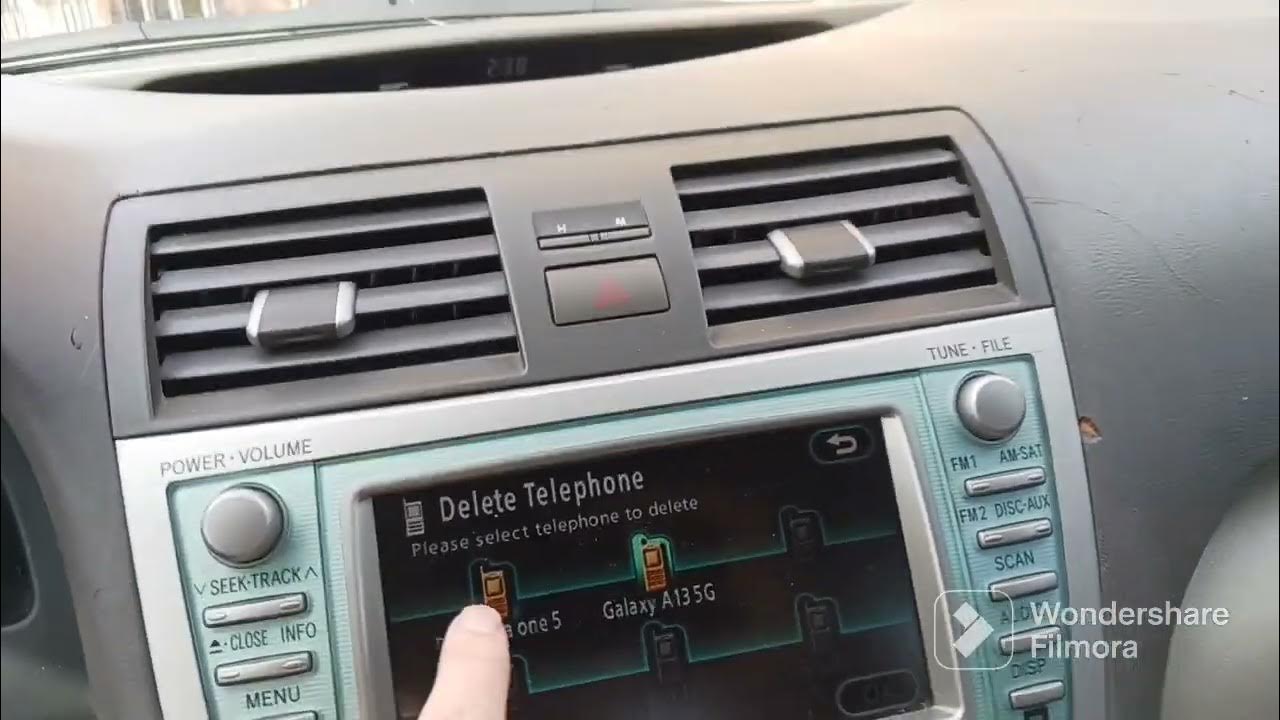 Adding or Deleting a phone to bluetooth in 2007-2011 Toyota Camry w