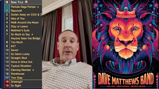 Dave Matthews Band 5/1/2024 Vorst Nationaal/Forest National  Brussels, BEL Post Show Stream