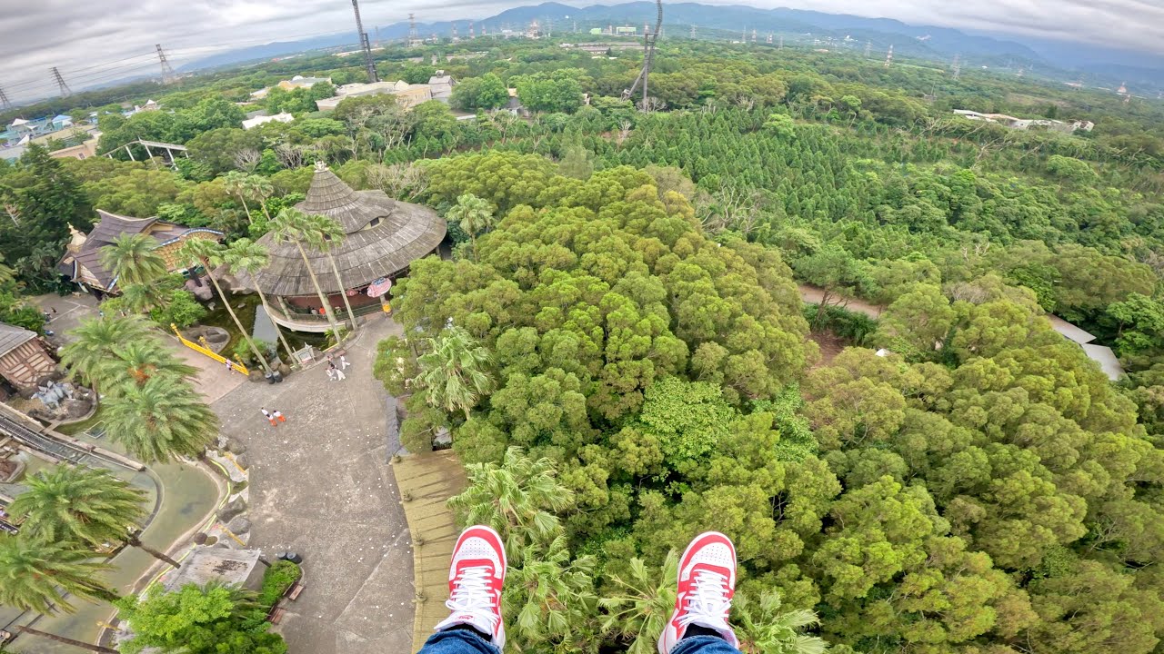 Angry God 『大怒神』 on-ride POV (乗車映像) / 六福村テーマパーク (台湾)