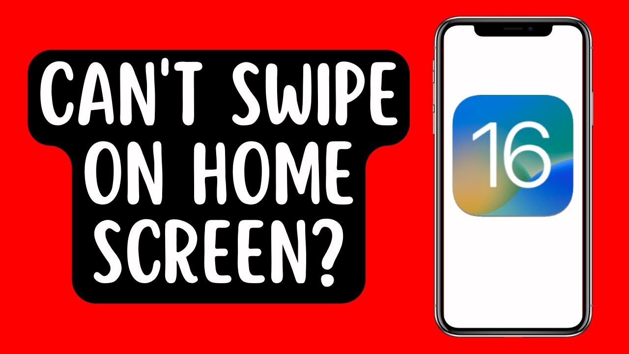 How To Fix Can t Swipe Left Or Right On The IPhone Home Screen After