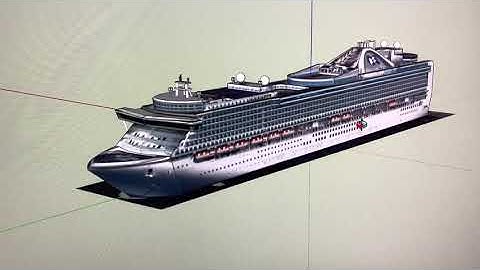 RubyPrincess 3D model in SketchUp. Model created by Martin Feledziak.