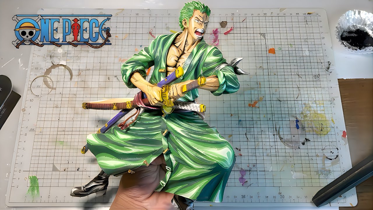 ワンピース】ロロノア・ゾロフィギュアをリペイントした結果