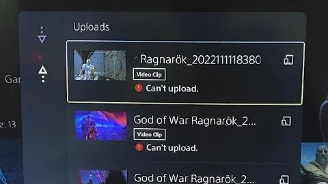 Can’t Upload - PS5 error (Fix)