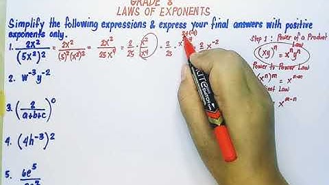 Grade 8 | Apply Exponent Rules | By Tutor Marife