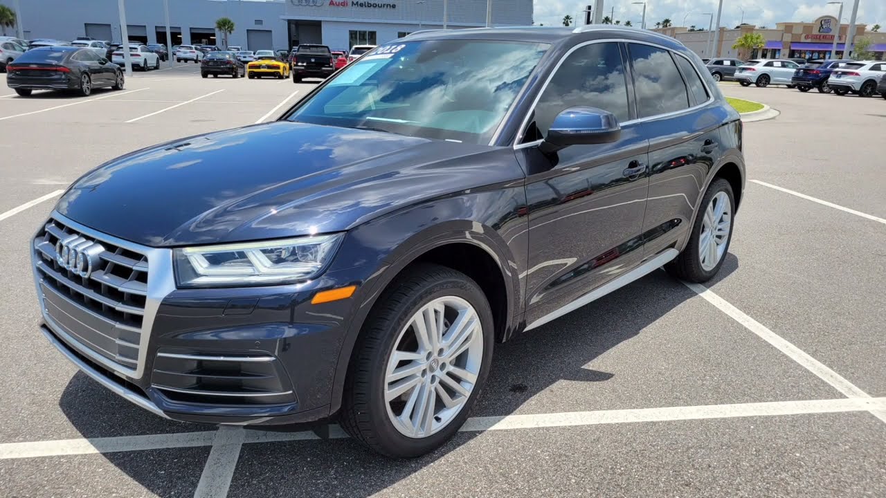 2018 Audi Q5 premium plus Moonlight Blue Nougat Brown YouTube