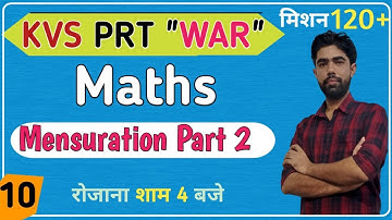 #30 KVS Maths | Topic : Mesuration | Part 2 | The Zorawar Classes |By Satyam SIr